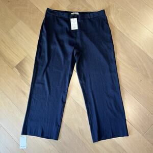 M.M. Lafleur The Tinsley Wide-Leg Trouser Stretch Linen Blueberry Women’s +2